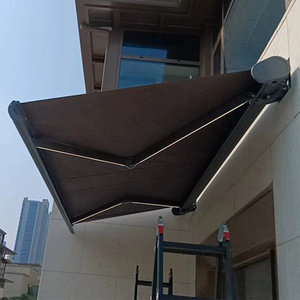 Toldo Retráctil Eléctrico Moderno para Patio, Impermeable, Motorizado, con Marco de Aleación de Aluminio para Villa, Balcón, Jardín, Terraza - Product Image 1