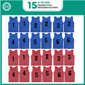 Оптовая продажа, 100% сетчатый тренировочный спортивный жилет из полиэстера, нагрудники для взрослых и детей - Product Image 2