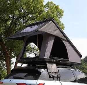 Camper Aluminum Car Tent Outdoor Hiking Rooftop Tent Triangle Hard Shell Top Roof Tent
