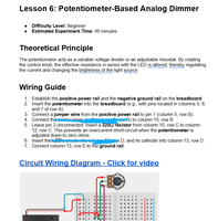 Vente directe usine : Kit de circuit de gradateur analogique à potentiomètre et résistance variable pour contrôle de luminosité sur breadboard, Kits de projets scientifiques