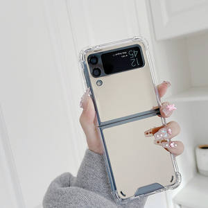Funda protectora de espejo de galvanoplastia con pantalla plegable transparente a la moda, funda de teléfono anticaída para <span class=keywords><strong>Samsung</strong></span> <span class=keywords><strong>Galaxy</strong></span> <span class=keywords><strong>Z</strong></span> <span class=keywords><strong>Flip</strong></span>/Fold 4/<span class=keywords><strong>3</strong></span> - Product Image 6