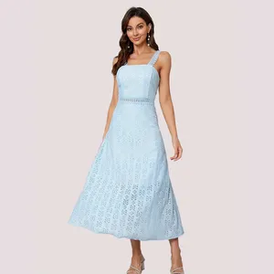 TICOSA White Party Dress Evening Gown Full Romantic Club Leather Latest Office 2023 Church Women's Elegant Lace Dress