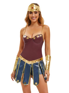 Costume da <span class=keywords><strong>Wonder</strong></span> <span class=keywords><strong>Woman</strong></span> per Halloween, Stile Giapponese, Ispirato alla Justice League, Dea Greca, Costume Anime - Product Image 6