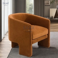 Chaise en cuir moderne chic à blocs de couleurs avec design touffeté pour bureau à domicile élégant appartement d'hôpital meubles de bar tranquillement