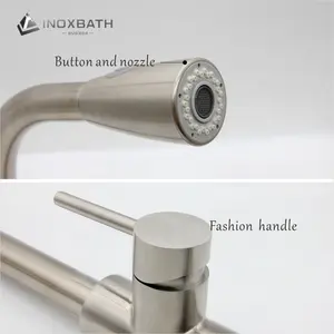 Faucet Water Faucet Stainless Steel Water Mixer Taps Black Faucet Sink Tap Kitchen Faucets With Pull Out Spray