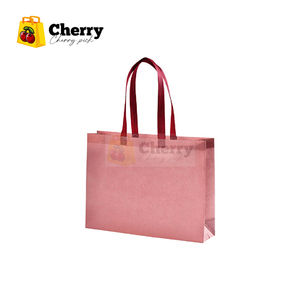 35*25*10cm 40*30*10cm 45*35*12cm bolsas de compras baratas no tejidas color rosado 105 - Product Image 1