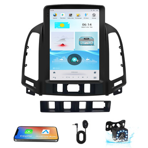 Autoradio Android 10,4 pouces pour Hyundai Santa Fe 2006-2012, CarPlay sans fil, Android Auto, navigation GPS, DSP - Product Image 1