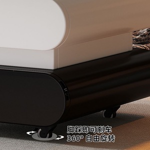 Mesa de Centro Moderna Minimalista de Madera Maciza con Acabado en Laca Piano, Forma Cuadrada con Almacenamiento para Sala de Estar, Dormitorio u Oficina - Product Image 4
