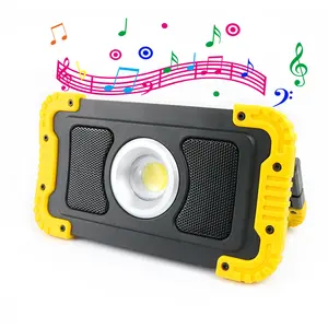 Rechargeable Wireless Speaker Work Light 20W COB LED + Power Bank