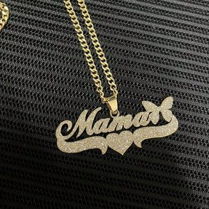 Delicado Collar con Colgante para Mujer, Chapado en Oro PVD de 14k y 18k, Acero Inoxidable 316L, Joyería para el Día de la Madre, Collar para Mamá - Product Image 2