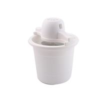 4 QT Electric Plastic Bucket Round Shape Homemade Healthy Ice Cream Kids DIY Ice-Cooling Ice Cream Maker