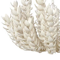 Lustre moderne en coquilles de coco, fleurs blanches, luminaires suspendus décoratifs pour îlot de cuisine, chambre à coucher