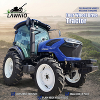 Tracteur à roues LAWNIO avec personnalisation complète de la machine, configuration optionnelle, pneus larges antidérapants, châssis renforcé