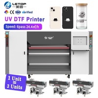 Impresora de Etiquetas LETOP de Fábrica, Impresora Digital de Inyección de Tinta, Plotter, Impresora UV DTF, Impresora de Etiquetas Adhesivas UV DTF de Rollo a Rollo