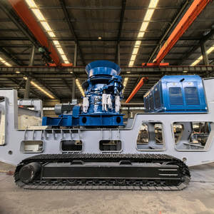 Station de concassage mobile de type chenille, concasseur à mâchoires mobile pour déchets de construction, concasseur de pierre de minerai - Product Image 2