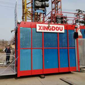 उच्च क्षमता वाले मोटर-गियर इंजन-गियरबॉक्स कुशल बिल्डरों के साथ उच्च-क्षमता वाले निर्माण स्थल लिफ्ट - Product Image 5