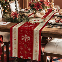 Chemin de table de Noël moderne, personnalisable et réutilisable en polyester/coton, imprimé numérique à carreaux Buffalo, écologique pour les fêtes
