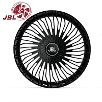 Jantes forgées monobloc 16-24 pouces noir brillant multi-rayons en alliage d'aluminium 25 mm pour voiture de tourisme, berline de luxe, SUV