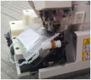 Machine à coudre surjeteuse à point fin Rosew Gc-737f / Fs Baby Lock avec 3 fils, lit plat, manuelle, aiguille simple, moteur servo/embrayage