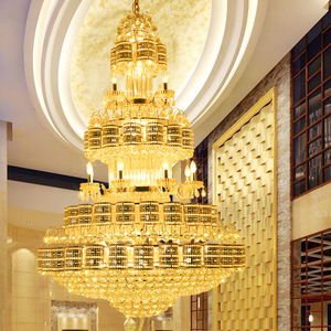 Nouvelle arrivée Villa de luxe Escalier double étage dans le hall de l'hôtel Europe Grand lustre boule de cristal k9 - Product Image 3