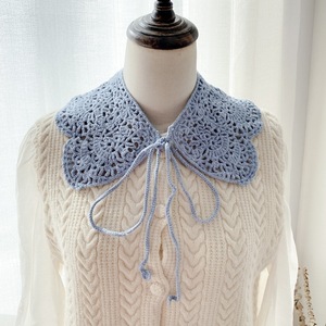 Collection Printemps-Été : Robe en <span class=keywords><strong>crochet</strong></span> ajouré style Soft Girl, Nouveau <span class=keywords><strong>col</strong></span>, Châle d'extérieur polyvalent en coton - Product Image 6