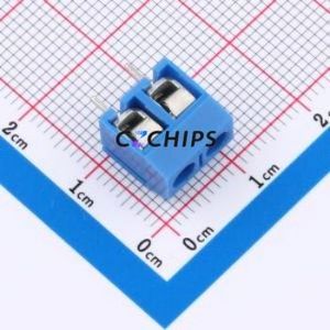 C50301V-2P1D56 Screw Terminal Block Through hole Component (THT),P=5mm Connector 1x2P 5mm 2P 1 - Product Image 1