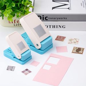 Perforatrice de papier personnalisée, outil de loisirs créatifs, perforatrice rectangulaire pour cartes, perforatrice carrée pour étiquettes - Product Image 4