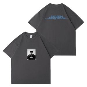 Wholesale Heavyweight Custom Kpop <b>Acid</b> Wash <b>Drop</b> Shoulder Plus Size Short Sleeve Cotton Men's T-shirts - Product Image 1