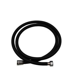 Usine de source Vente en gros Tuyau de <span class=keywords><strong>douche</strong></span> en PVC de haute qualité Tuyau <span class=keywords><strong>flexible</strong></span> <span class=keywords><strong>noir</strong></span> mat pour salle de bain avec écrou en laiton - Product Image 4