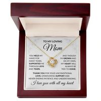 My Loving Mom - Fournitures de bureau en cuivre classique avec nœud d'amour, carte de message personnalisée, UIONEN Craft Casting DIY 516, Merci Maman