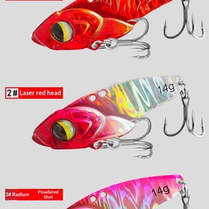 Nuevo señuelo artificial duro Sishuo Vib con diseño ultrafino en la parte posterior, estampado de pez, con pluma de pesca, anzuelos de metal de cobre recubiertos de plomo y lentejuelas. - Product Image 6