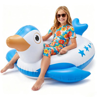 Bouée gonflable pour piscine, bouée pingouin avec poignée, pour la plage, la piscine, la détente, le raft flottant pour les jeux de plein air