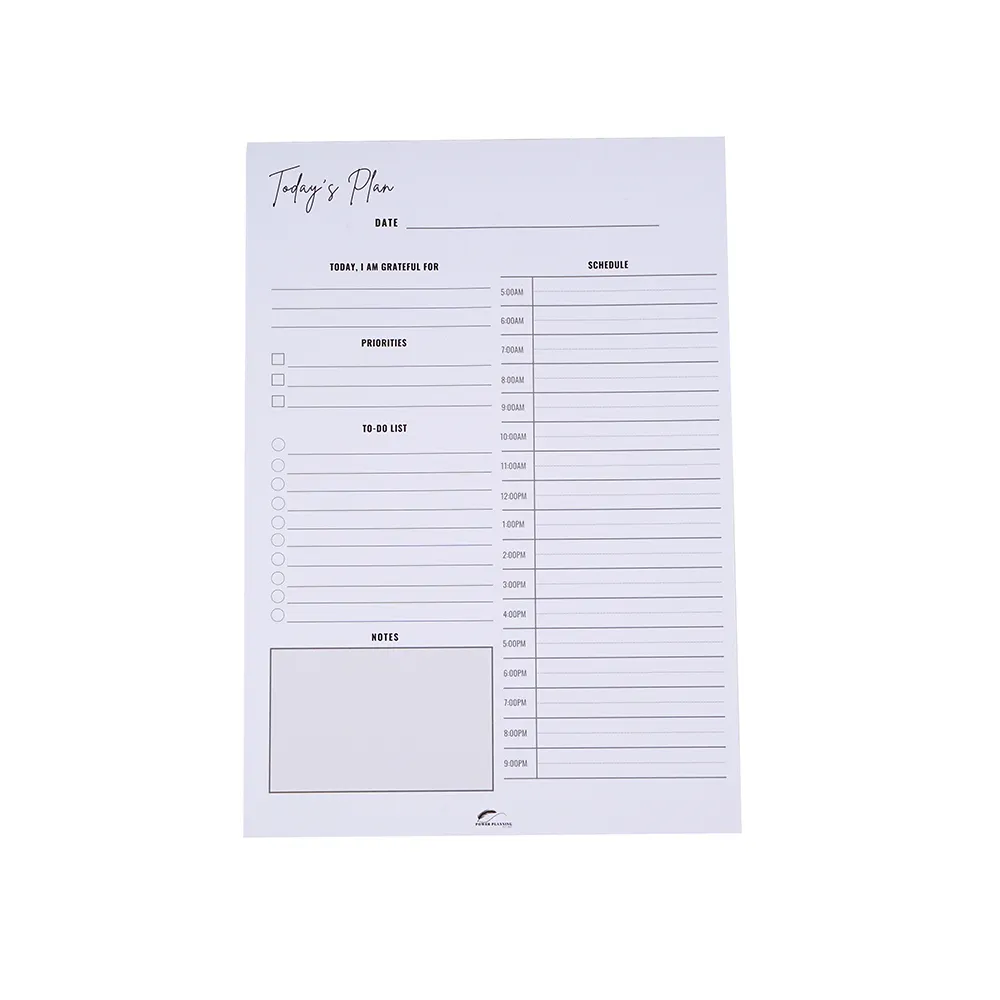 China Factory Custom Printing A5 Daily Planner Tear Off To Do List blocco note blocco note