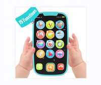 Jouet de téléphone portable pour bébé - Jouet musical interactif certifié CPSIA CPC pour les garçons de 1 an