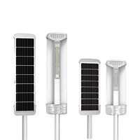 Lámpara Solar LED para Exteriores Todo en Uno, con Batería de Litio Monocristalina de 15W/25W, IP65, IK08, de Aluminio, con Control Remoto, Muestra Gratuita Disponible