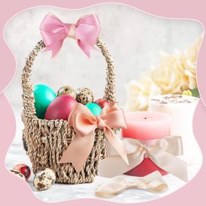 Cinta de Raso de Doble Cara de Color Sólido Surtido Rosa para Ramos de Flores, Invitaciones de Boda, Manualidades, Envoltura de Regalos - Product Image 6