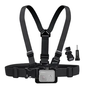 PULUZ Adjustable Body Mount Belt Strap for GoPro Hero11 to 1, Insta360 ONE R, DJI Osmo Action and Other Action Cameras