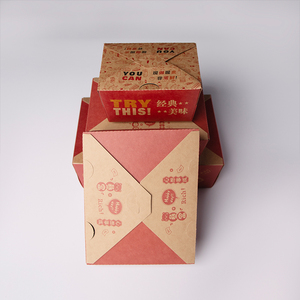 Kotak Kemasan Makanan Cepat Saji dari Kertas Kraft Ukuran dan Bentuk Kustom Persegi 6.85x5.1x3 inci 1600ml 337g Biodegradable Sekali Pakai Mewah untuk Berkemah - Product Image 3