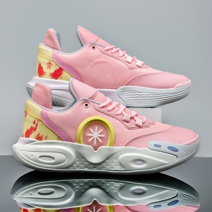 Fabricants de chaussures de basketball personnalisées pour hommes et femmes, haute qualité, style rétro, dessus en PU noir, semelle en caoutchouc, lacets, logo personnalisé, marque OEM - Product Image 4