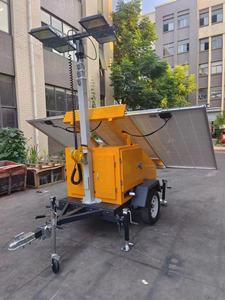 Torre de Iluminación Portátil OEM con Energía Solar de 3*450W, Torre de Cámara Móvil con Iluminación LED para Monitoreo, Remolque de Seguridad con CCTV Solar - Product Image 3
