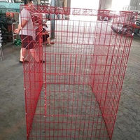Corral para Pollos Plegable y Fácil de Instalar, Recubierto de PVC, Hecho de Malla de Alambre de Acero Soldada y Doblada, Servicio de Corte