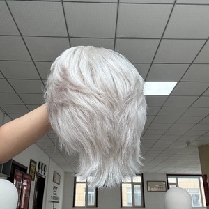 Premier Luxury Single Nnots HD Peluca de encaje Cutícula alineada Cabello humano europeo Pelucas completamente atadas a mano Venta al por mayor Pelucas cortas Pixi Cut - Product Image 6