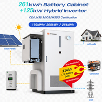 Armoire de batterie au lithium tout-en-un MateSolar BESS 125 kW 261 kWh à refroidissement liquide pour système de stockage d'énergie solaire hors réseau