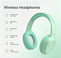 Casque audio circum-auriculaire Hi-Fi Stéréo avec microphone intégré pour V5.3, suppression du bruit ENC AI, autonomie de 15 à 20 heures, faible consommation
