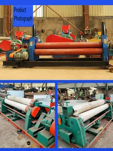 Small Iron Sheet Electric Rolling Machine 3 Roll Fully Automatic Hydraulic Stainless Steel Rolling Machine