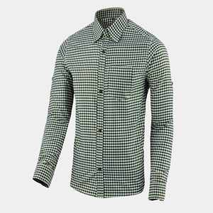Camisa bávara gris para hombre, estilo Oktoberfest, transpirable, de algodón, con botones, manga larga, tallas S a 4XL - Product Image 1