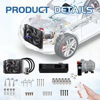 Kit de climatisation universel 12V 24V pour véhicules, à installer sous le tableau de bord, pour voitures, climatiseur de stationnement automobile