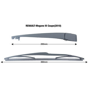 Couvercle de vitre de pare-brise pour <span class=keywords><strong>RENAULT</strong></span> mégane KBRA-R2M11, ensemble de lame et bras 360mm, <span class=keywords><strong>prix</strong></span> d'usine, qualité OE, bonne qualité, 295 - Product Image 2