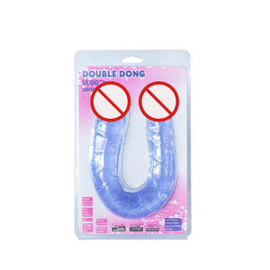 Dildo double tête en forme de <span class=keywords><strong>U</strong></span> pour la masturbation féminine, sensation extrême et expérience à double usage - Product Image 2