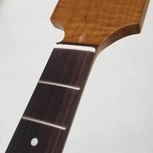 24 Frettes <span class=keywords><strong>Paddle</strong></span> Neck Roasted Flame Maple Palissandre Fingerboard 25.5 "Scale Length Paddles Headstock - Product Image 3